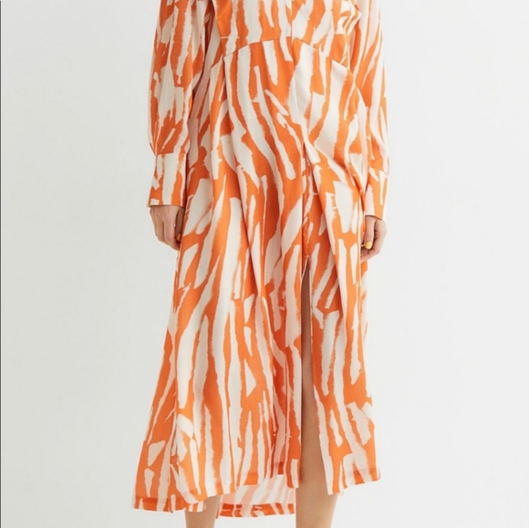 H&M lyocell kaftan dress size L - Picture 4 of 8